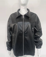 Klassiek imitatieleren damesjack 5