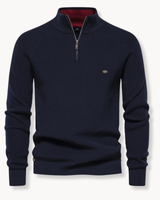 Klassieke trui met halve rits voor heren 0