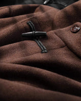 Klassieke wollen damesjas met riem in de taille 5