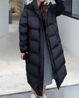 Lange water- en winddichte winterparka voor dames 1