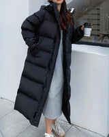 Lange water- en winddichte winterparka voor dames 2