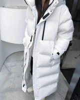 Lange water- en winddichte winterparka voor dames 3