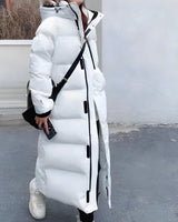 Lange water- en winddichte winterparka voor dames 4