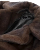 Lange winterjas van imitatiebont voor dames 1