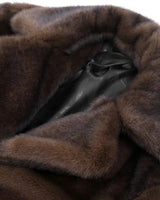 Lange winterjas van imitatiebont voor dames 4