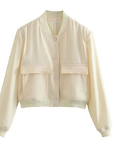 Maven Cropped Bomberjack voor dames 0