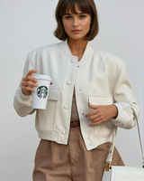 Maven Cropped Bomberjack voor dames 1