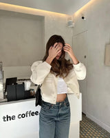 Maven Cropped Bomberjack voor dames 2