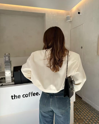 Maven Cropped Bomberjack voor dames 3