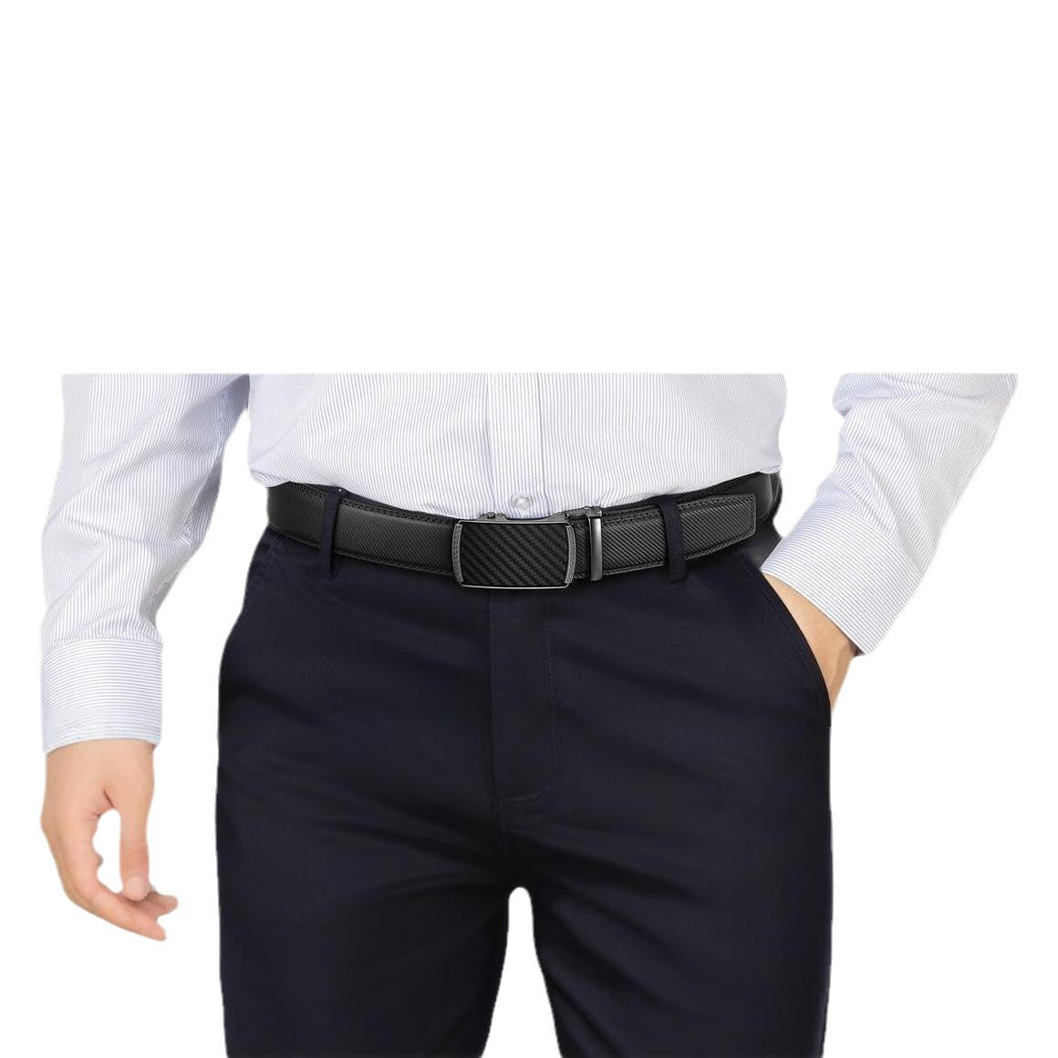 Blits | Carbon look riem voor heren