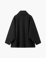 Oversized damesjas van wolmix met knoopsluiting 6