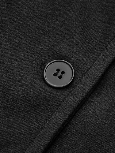 Oversized damesjas van wolmix met knoopsluiting 7