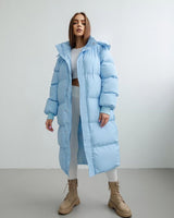 Oversized gewatteerde trenchcoat voor dames 2