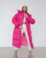 Oversized gewatteerde trenchcoat voor dames 3