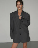 Oversized klassieke blazerjas voor dames 0