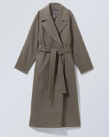 Oversized lange wollen jas voor dames 4