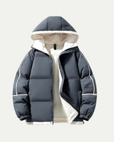 Oversizex gewatteerde jas met capuchon voor dames 0