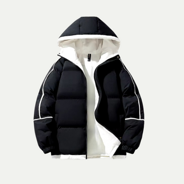 Oversizex gewatteerde jas met capuchon voor dames 3