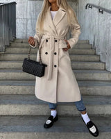 Tijdloze dubbelrijsjas voor dames 1