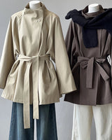 Trenchcoat met opstaande kraag voor dames 3