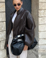 Vintage imitatieleren bomberjack 4