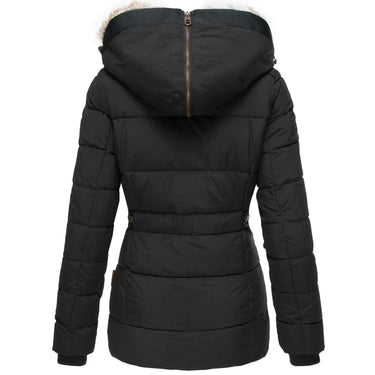 Warme winterjas met bont voor dames 2