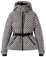 Waterdichte, geïsoleerde gewatteerde ski-jas voor dames met riem 2