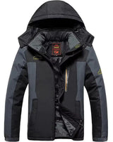 Waterdichte fleecegevoerde capuchonjas voor buitenactiviteiten 0