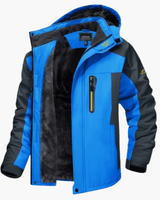 Waterdichte fleecegevoerde capuchonjas voor buitenactiviteiten 1