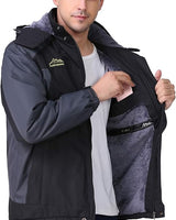 Waterdichte fleecegevoerde capuchonjas voor buitenactiviteiten 4