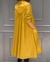 Waterdichte trenchcoat met lange capuchon voor dames voor herfst en winter 1