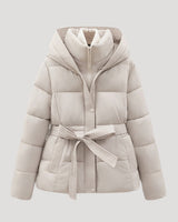 Winterpufferjack met capuchon voor dames 0