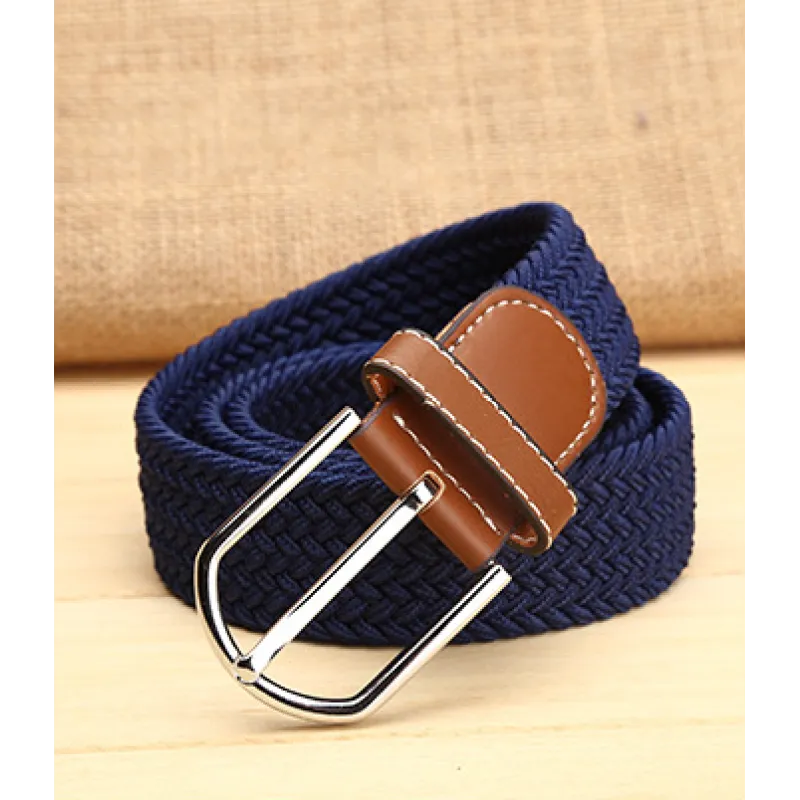 Elastische heren riem | Egaal kleurpatroon